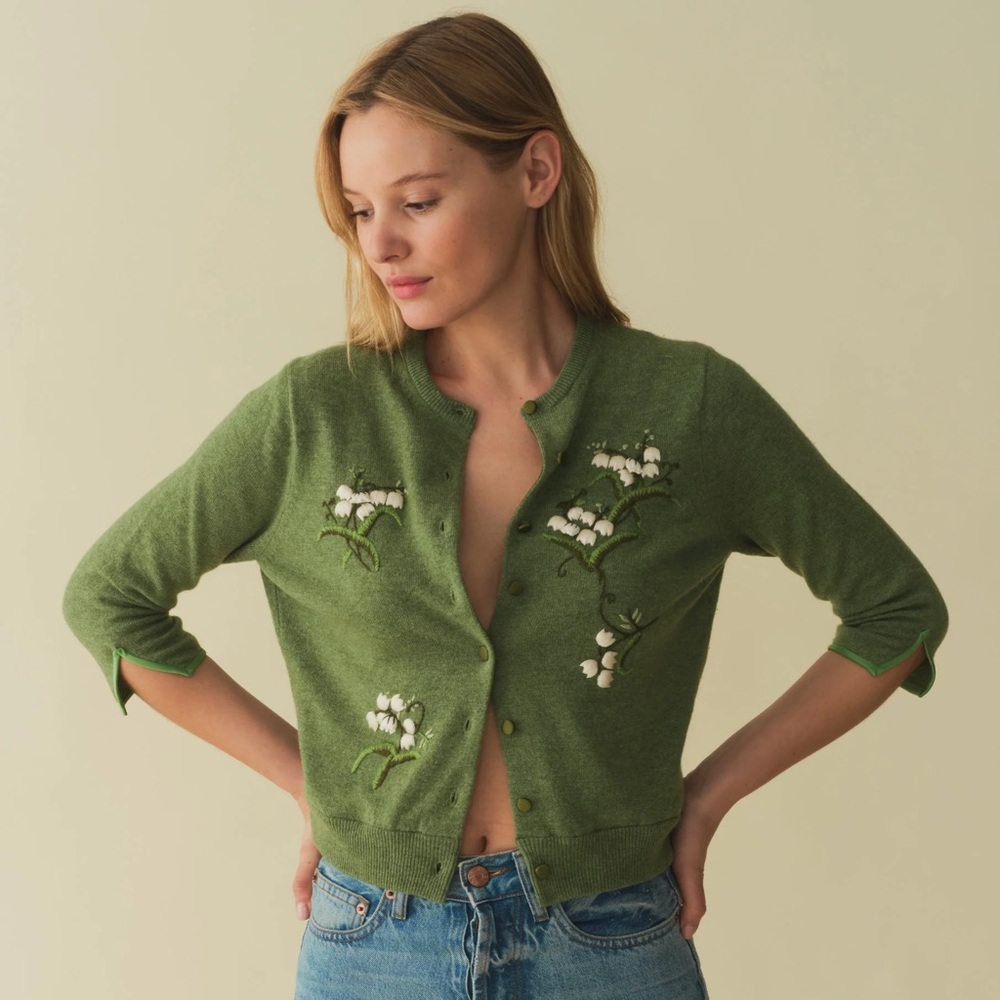 DOEN Teresa Cardigan -Ivy